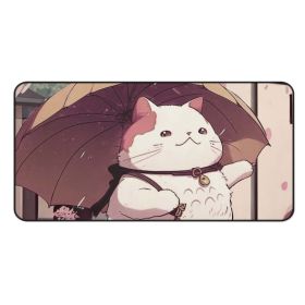 Anime Cat Large Computer Mouse Pad