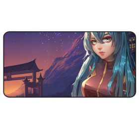 Anime Girl in Space Suit Desk Mat