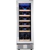 Kalamera Mini Fridge 18 Bottle - 12 inch Wine Cooler Refrigerator, with Stainless Steel & Double-Layer Tempered Glass Door