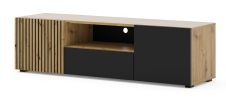 Auris tv stand 150 / 59,1 in artisan oak / black matt