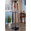 Tarah Pub Table; Black and Slate Gray