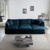 Comfortable Deep Seat Reversible Modular 6 Seater Sectional Super Soft Sofa U Shaped Sectional Couch with 3 Ottomans