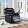 ACME Eilbra Power Recliner, Black PU 56910