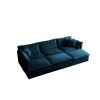 Comfortable Deep Seat Reversible Modular 6 Seater Sectional Super Soft Sofa U Shaped Sectional Couch with 3 Ottomans