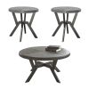 Alamo - 3 Piece Table Set - Gray