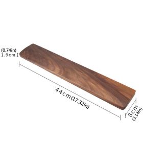 Walnut Wooden Keyboard Wrist Rest Mechanical Keyboard Wrist Rest Wrist Pad Ergonomic Gaming Desk Wrist Pad Support (Color: L)