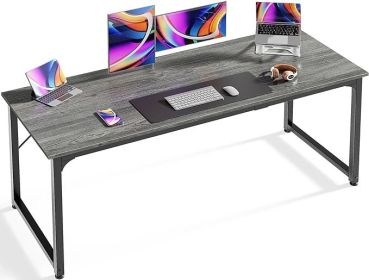 Computer Desk, 63 Inch Office Desk, Gaming Desks with Storage, Writing Desk for Home Office, Computer Desk (Color: Grey)